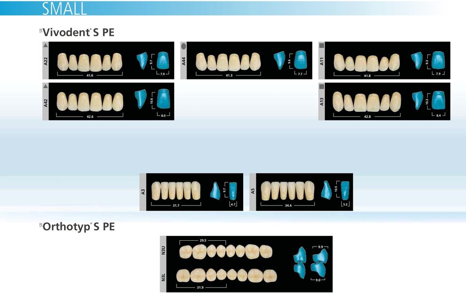 9 Orthotyp S PE 31.7 A3 A5 10.5 4.7 34.4 5.