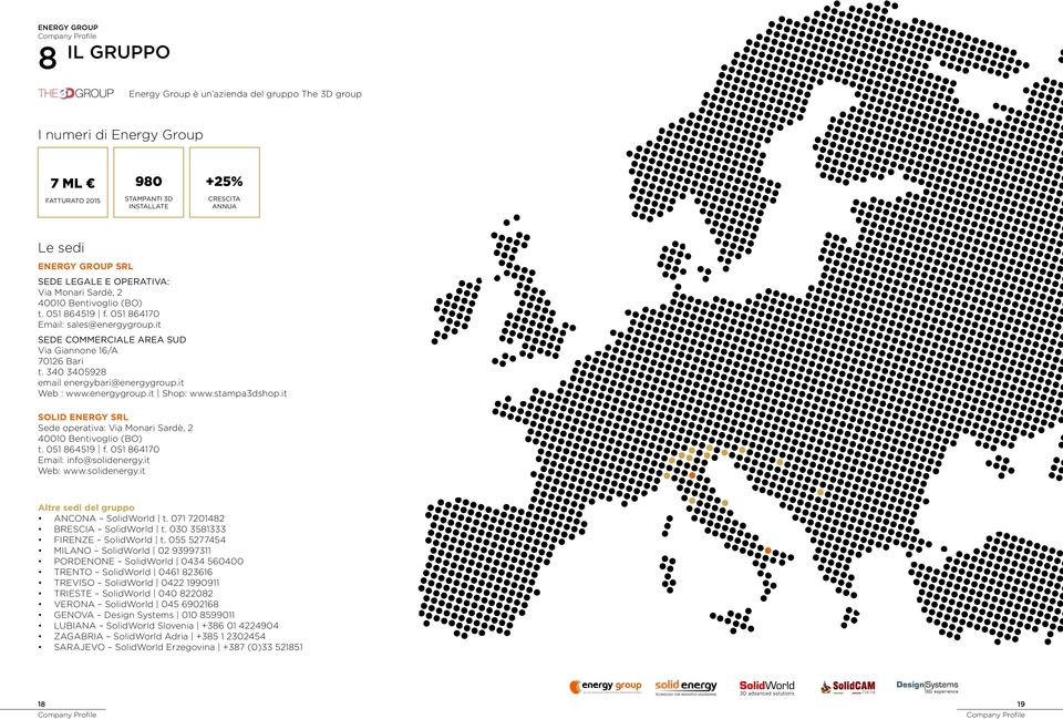 340 3405928 email energybari@energygroup.it Web : www.energygroup.it Shop: www.stampa3dshop.it SOLID ENERGY SRL Sede operativa: Via Monari Sardè, 2 40010 Bentivoglio (BO) t. 051 864519 f.