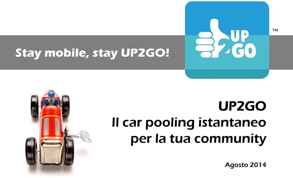 UP2GO Il car pooling