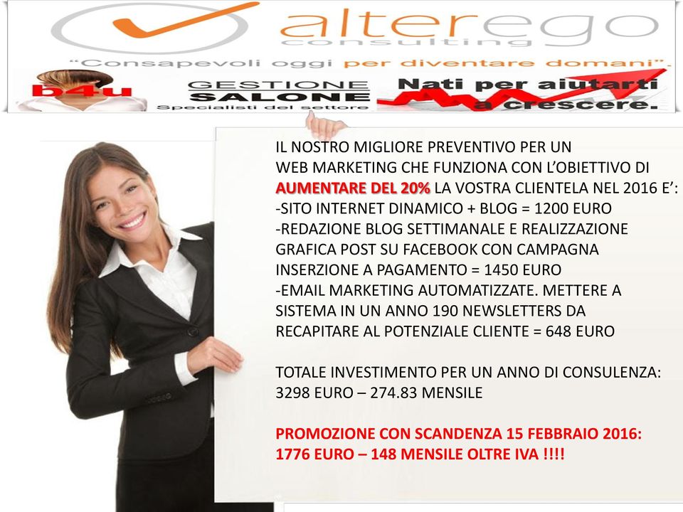 = 1450 EURO -EMAIL MARKETING AUTOMATIZZATE.