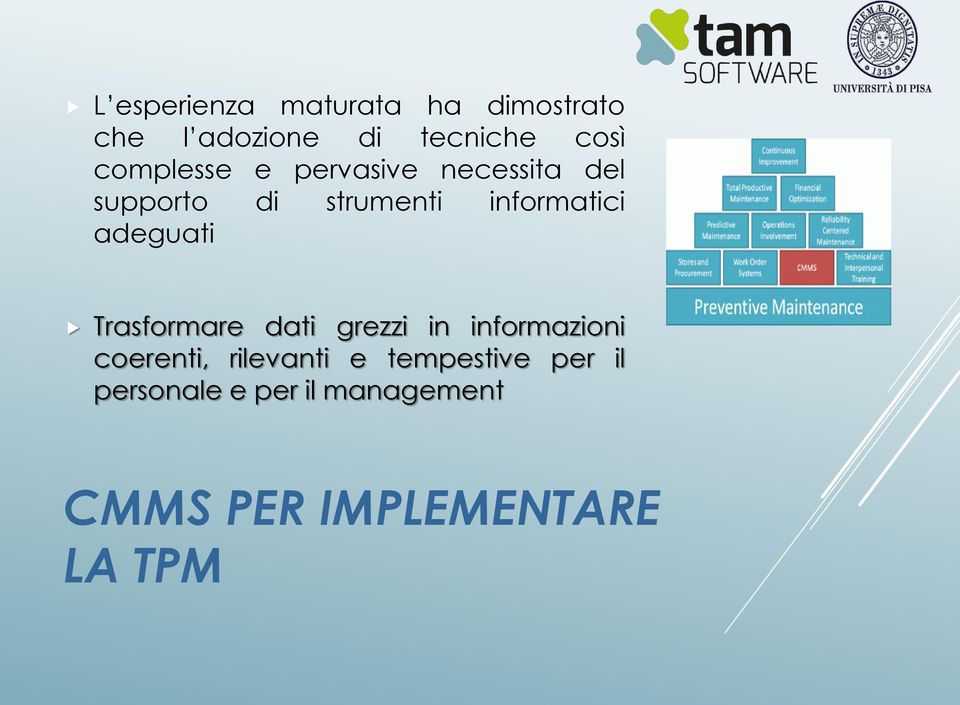 adeguati Trasformare dati grezzi in informazioni coerenti, rilevanti e