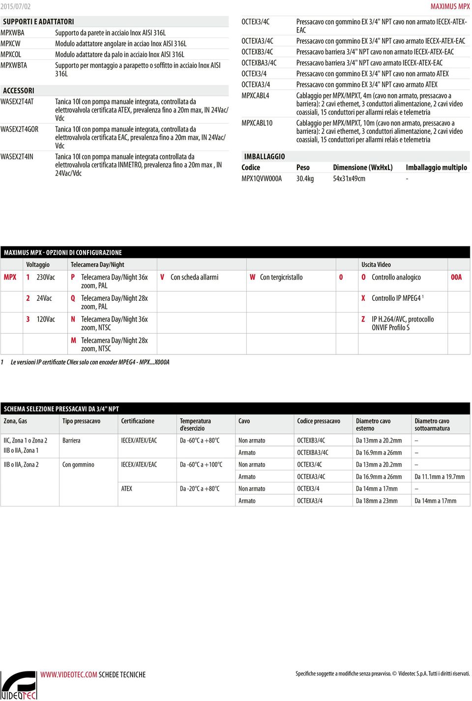 certificata ATEX, prevalenza fino a 20m max, IN 24Vac/ Vdc Tanica 10l con pompa manuale integrata, controllata da elettrovalvola certificata EAC, prevalenza fino a 20m max, IN 24Vac/ Vdc Tanica 10l