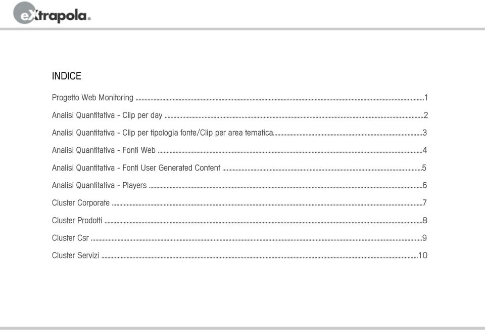 ..3 Analisi Quantitativa - Fonti Web.