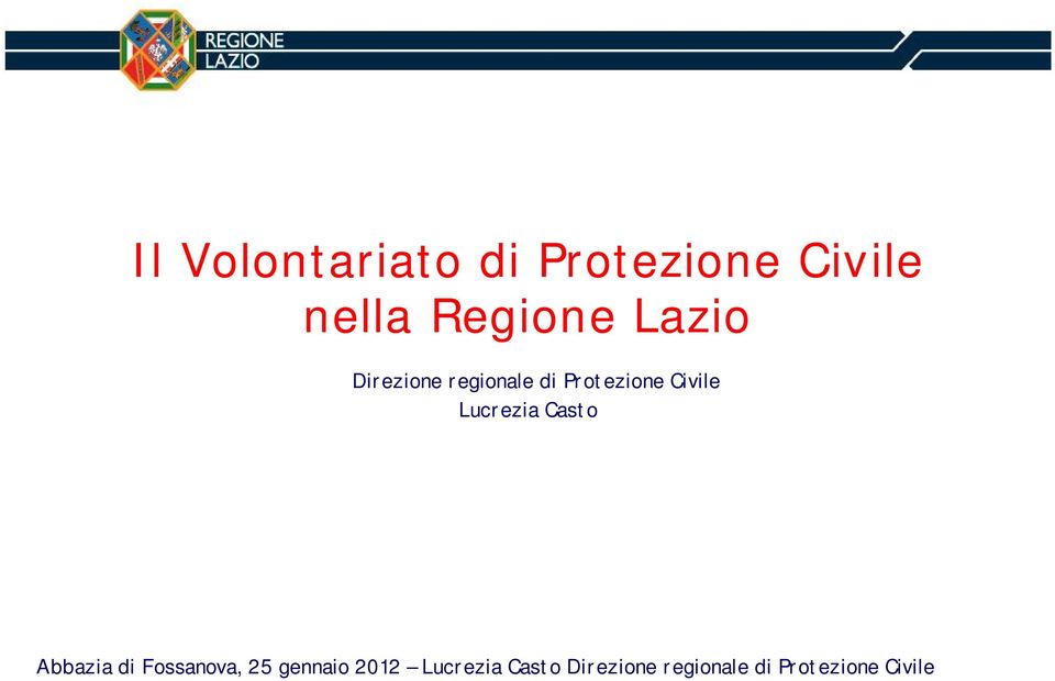 Regione Lazio Direzione