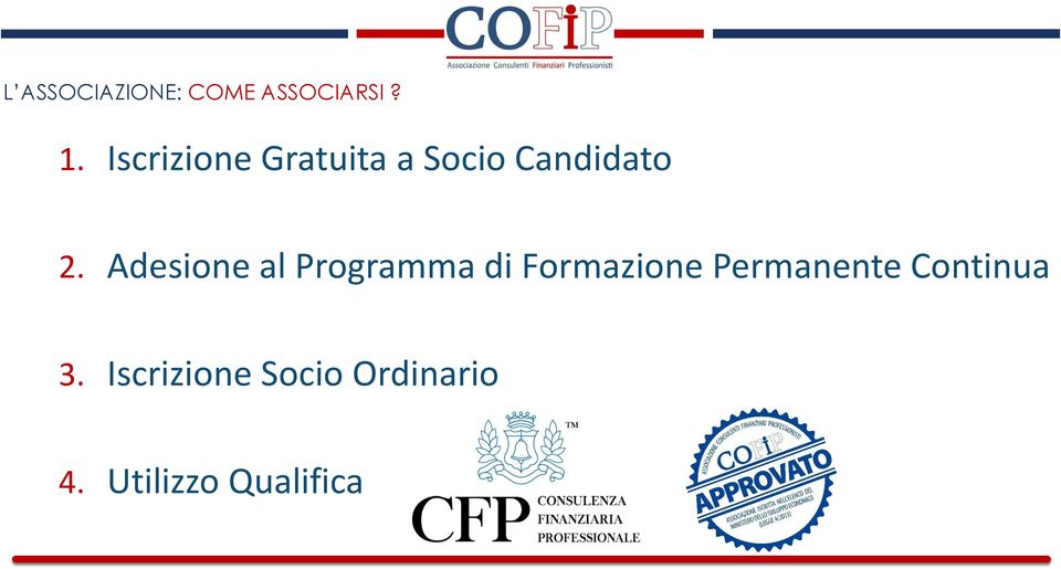 Adesione al Programma di Formazione