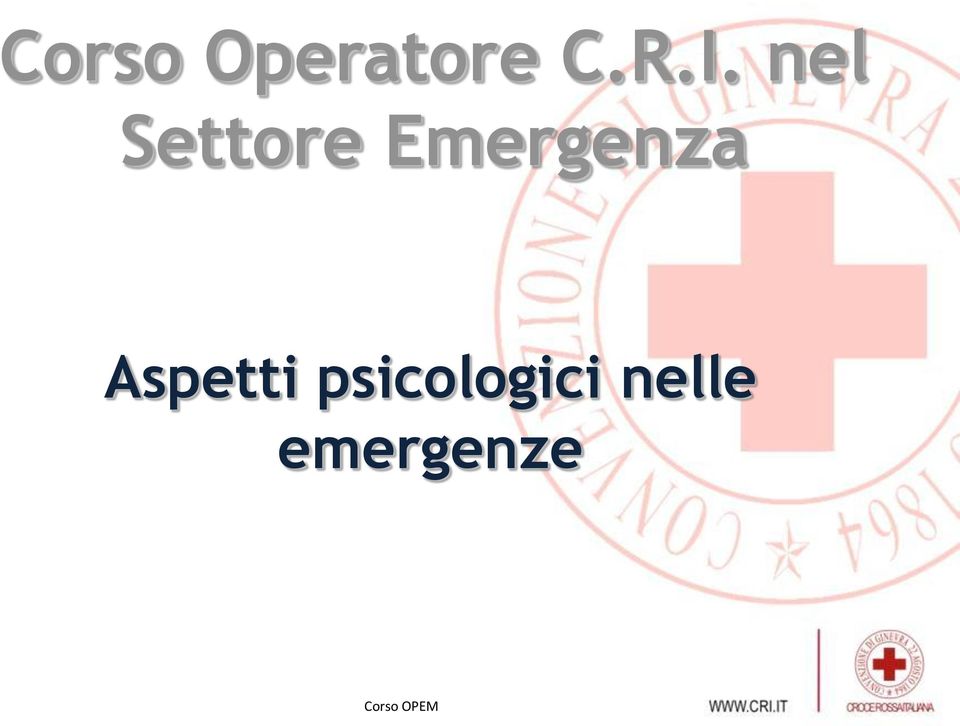 Emergenza Aspetti