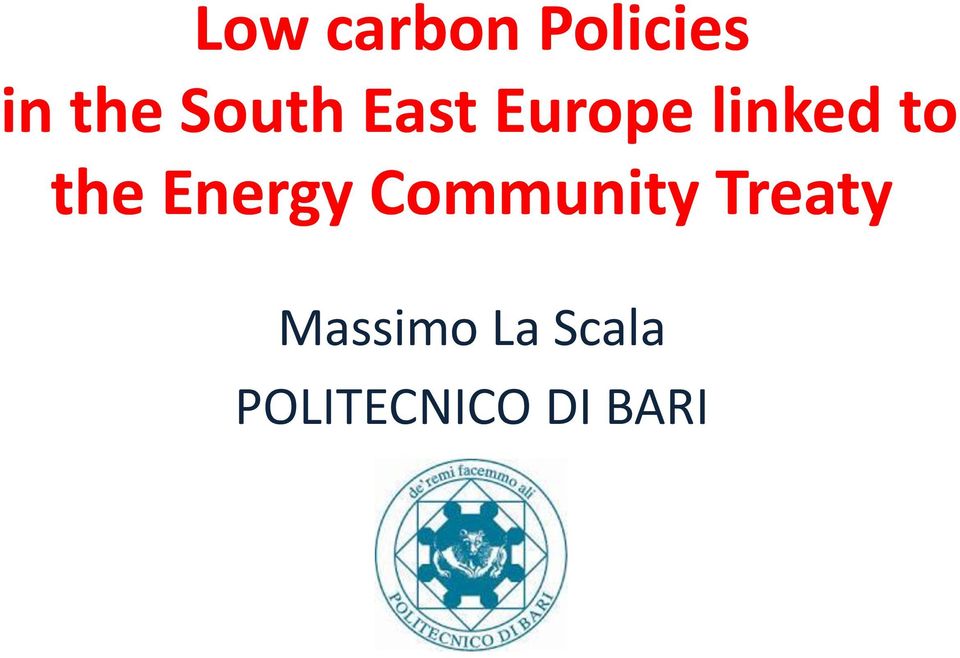 the Energy Community Treaty