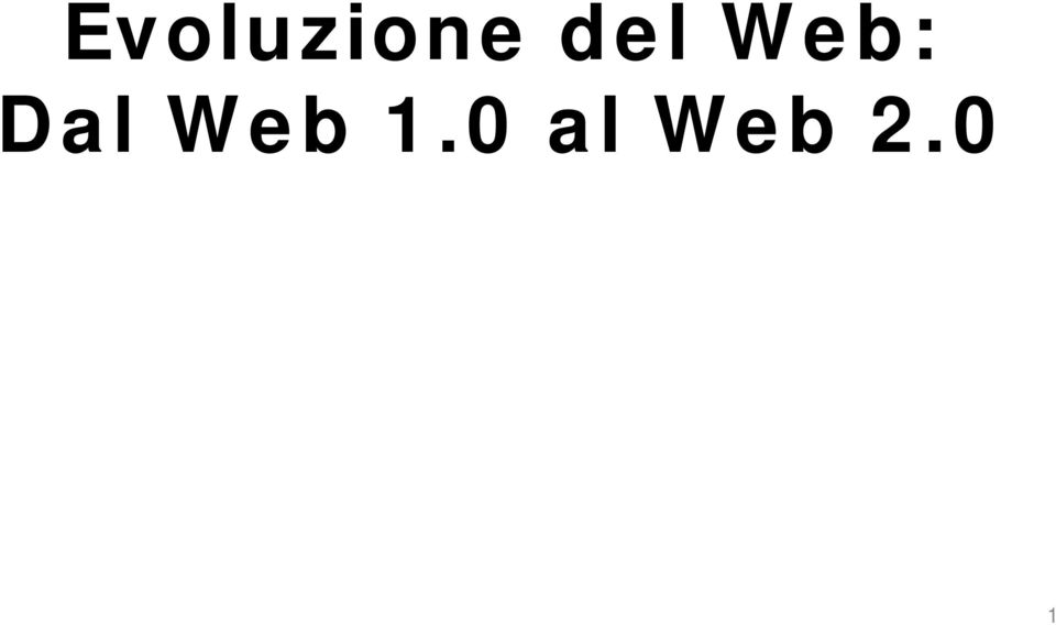 Dal Web 1.