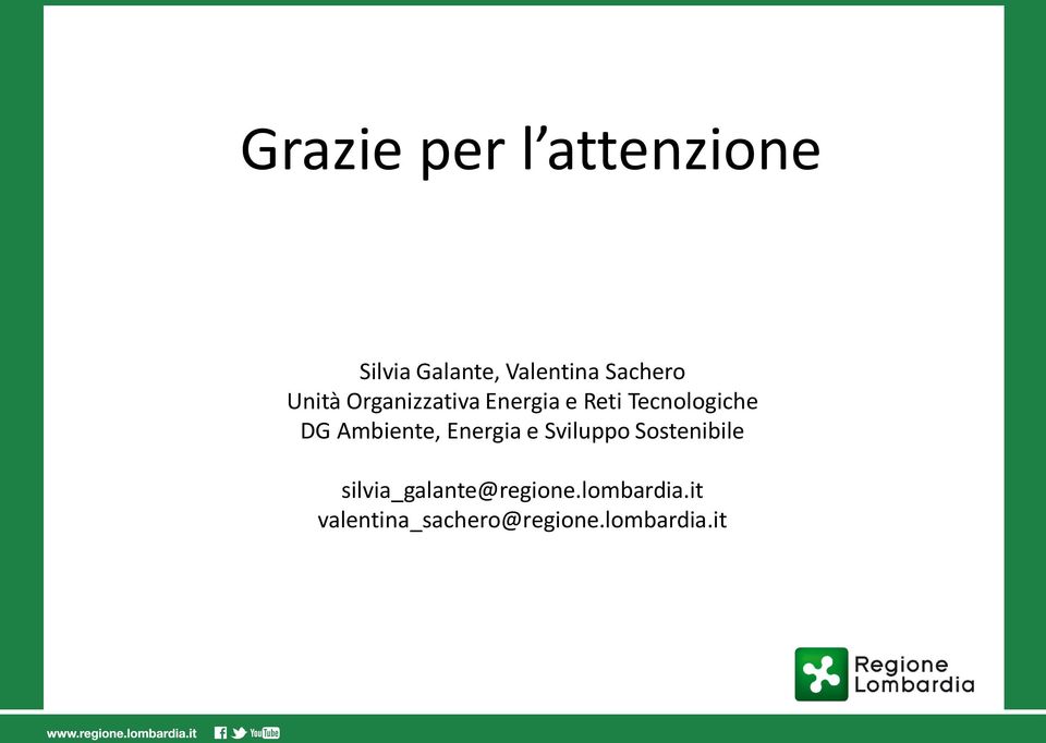 DG Ambiente, Energia e Sviluppo Sostenibile