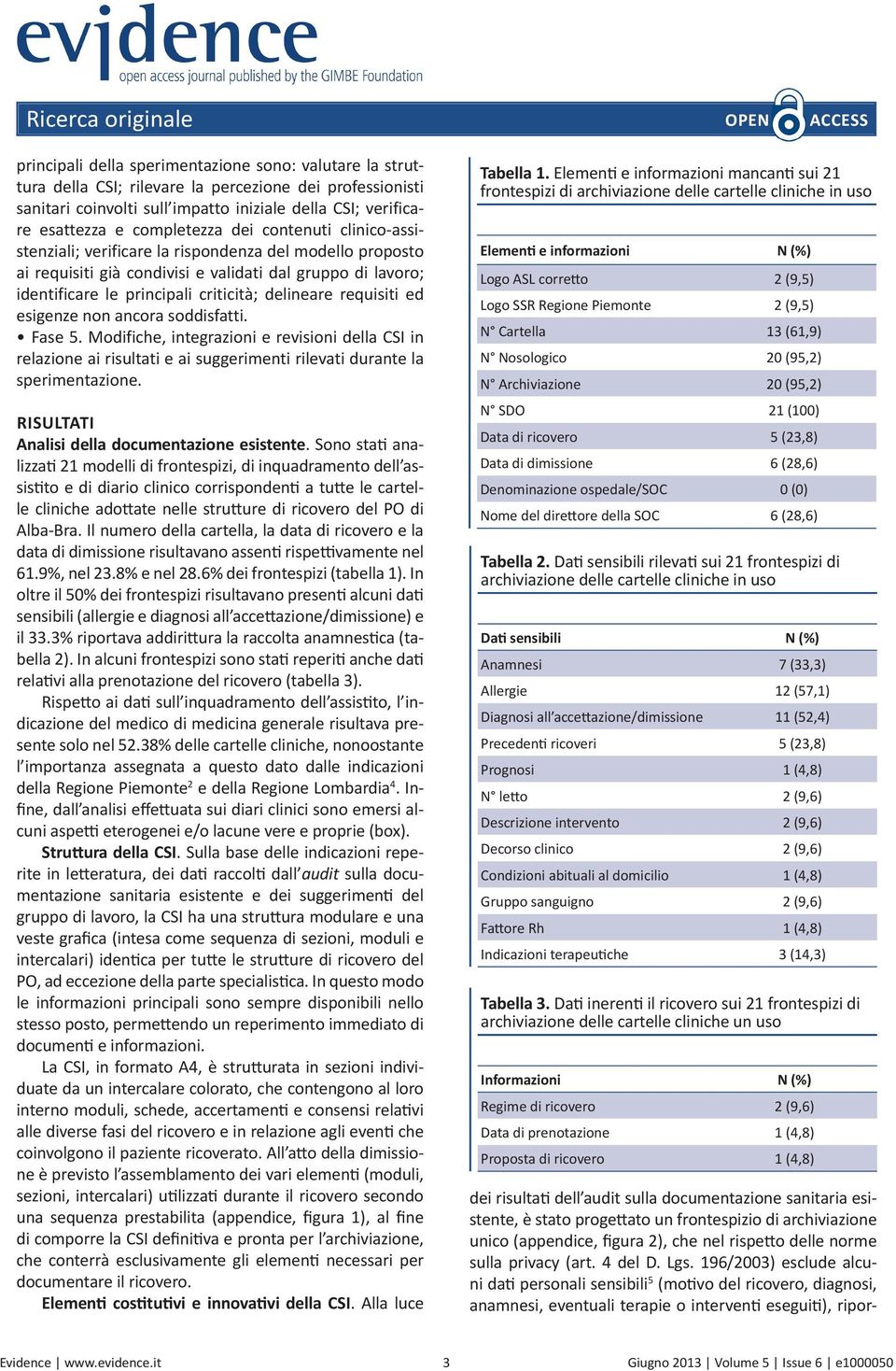 delineare requisiti ed esigenze non ancora soddisfatti. Fase 5. Modifiche, integrazioni e revisioni della CSI in relazione ai risultati e ai suggerimenti rilevati durante la sperimentazione.