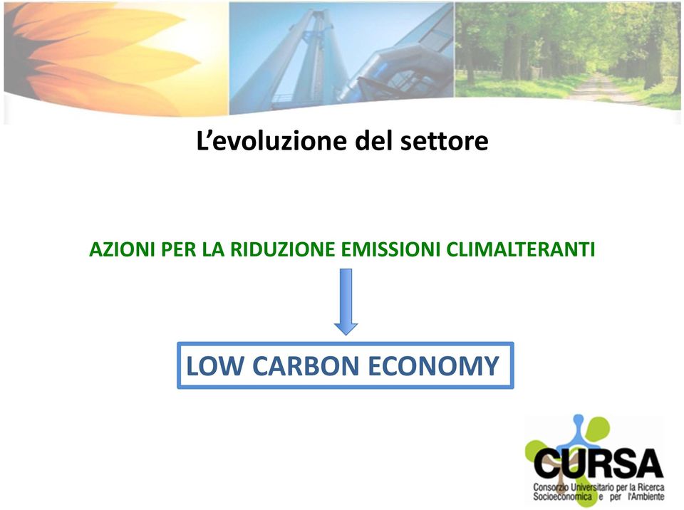 RIDUZIONE EMISSIONI