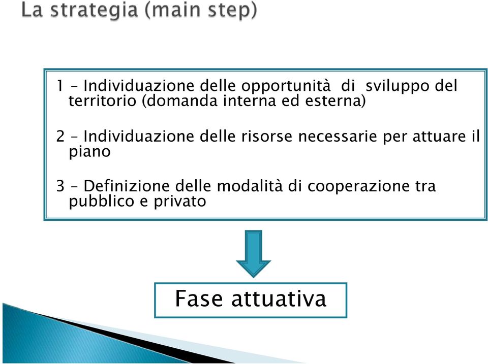 delle risorse necessarie per attuare il piano 3