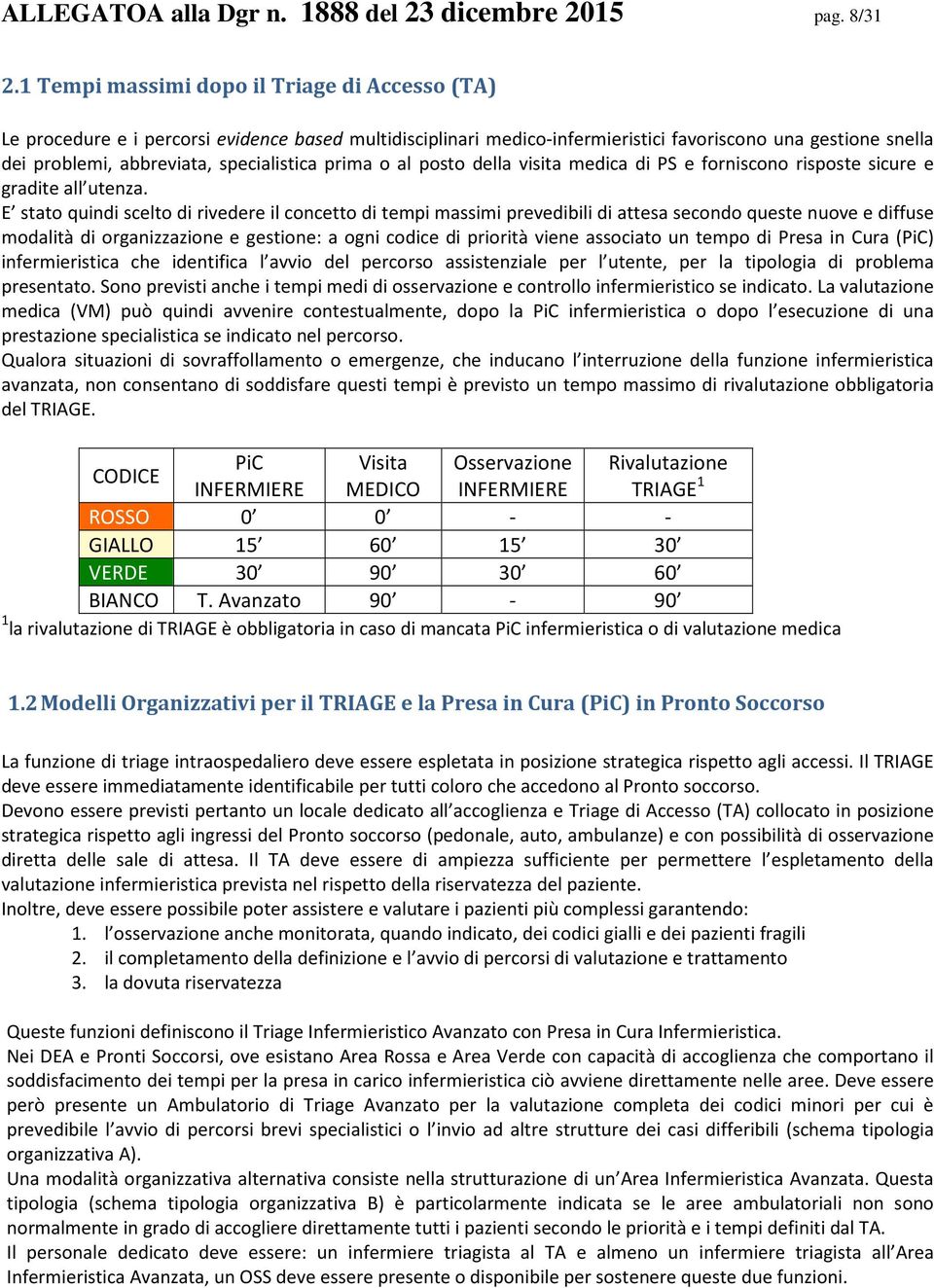 specialistica prima o al posto della visita medica di PS e forniscono risposte sicure e gradite all utenza.