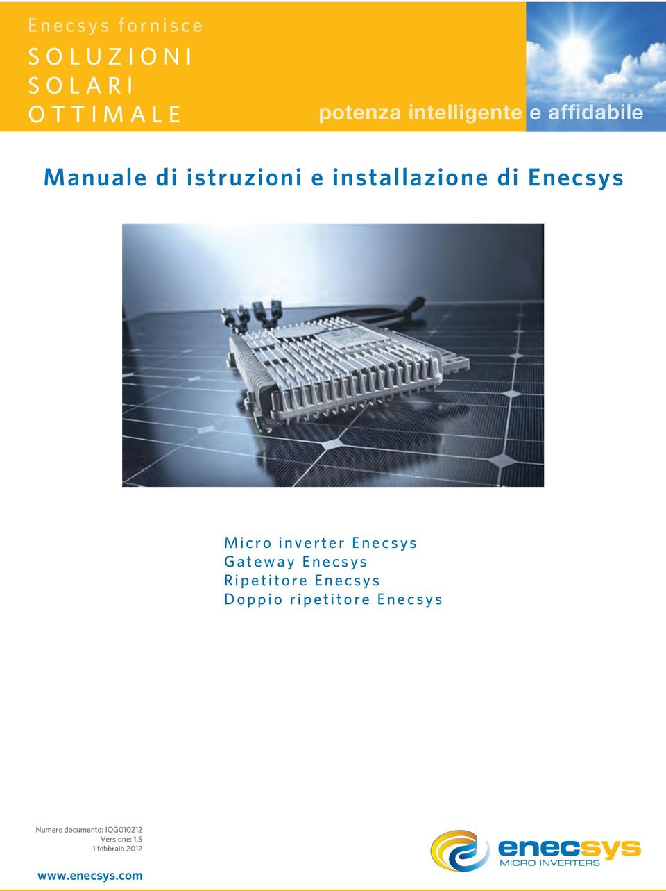 inverter Enecsys Gateway Enecsys Ripetitore Enecsys Doppio ripetitore