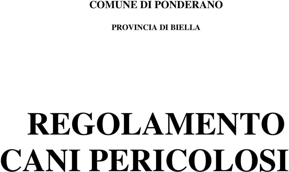 PROVINCIA DI