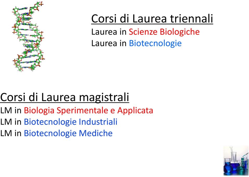 magistrali LM in Biologia Sperimentale e Applicata