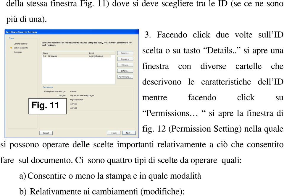 . si apre una finestra con diverse cartelle che descrivono le caratteristiche dell ID mentre facendo click su Fig.