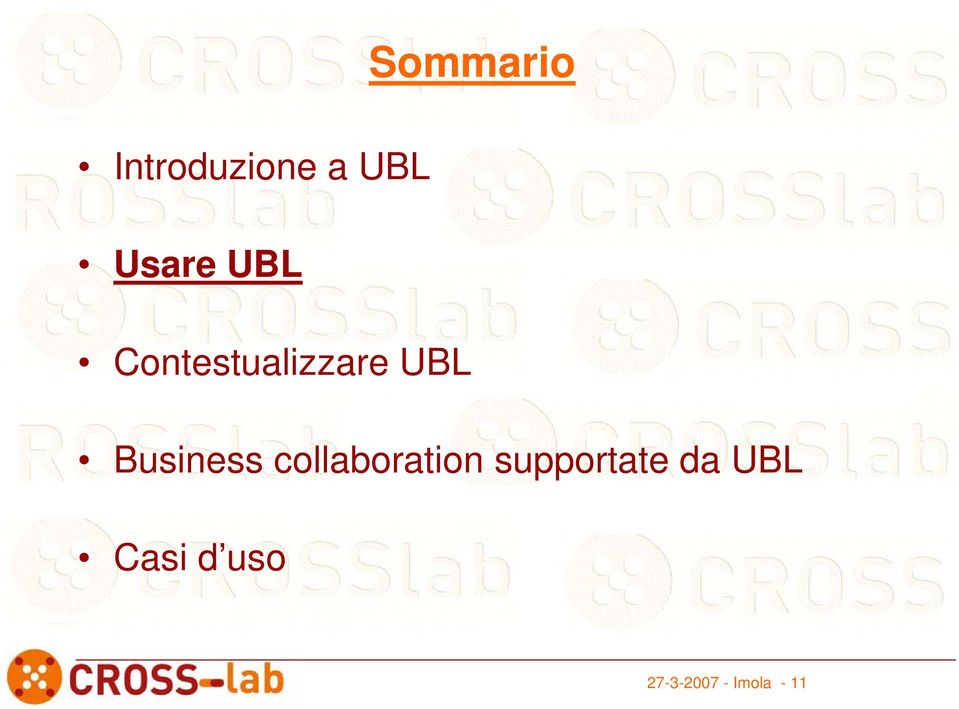 collaboration supportate da UBL