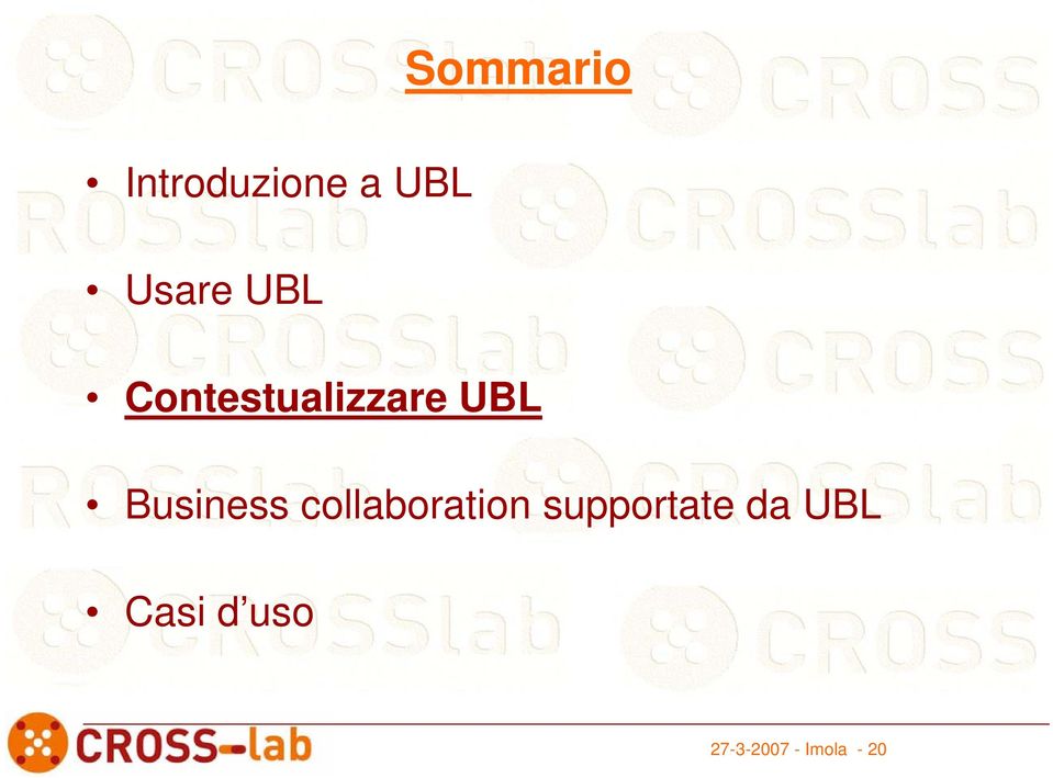 collaboration supportate da UBL