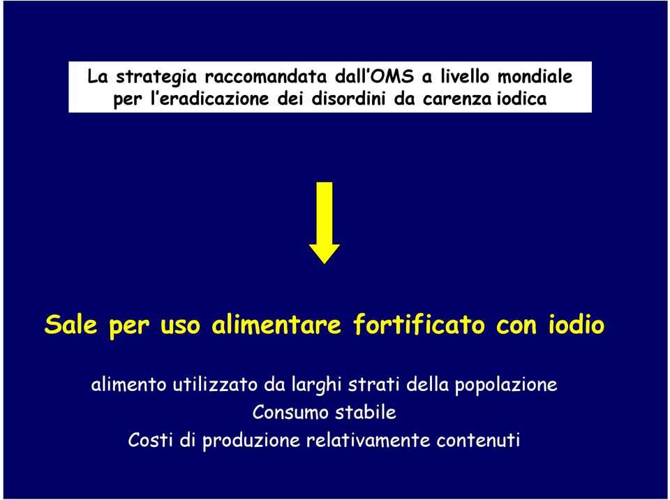 alimentare fortificato con iodio alimento utilizzato da larghi