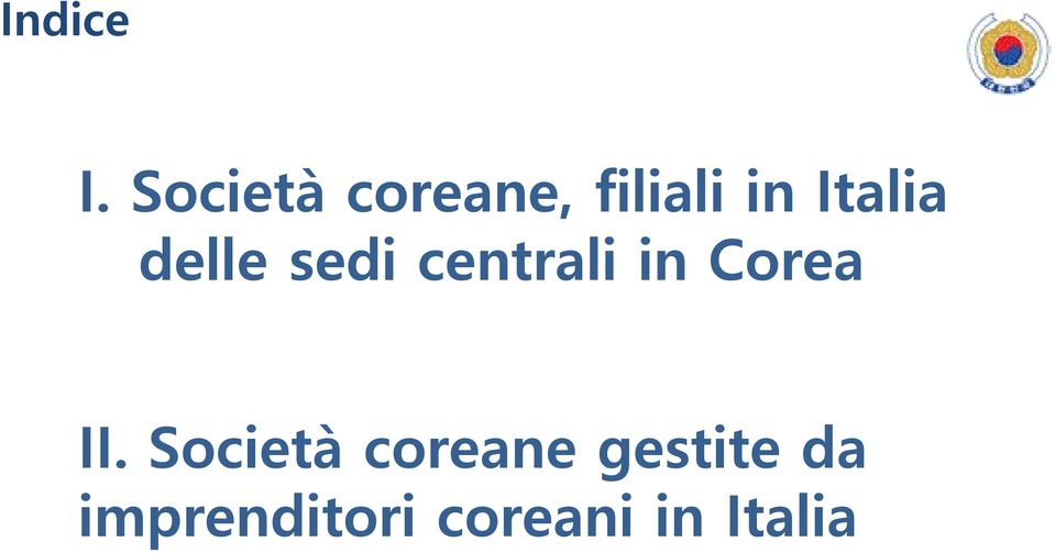 Italia delle sedi centrali in