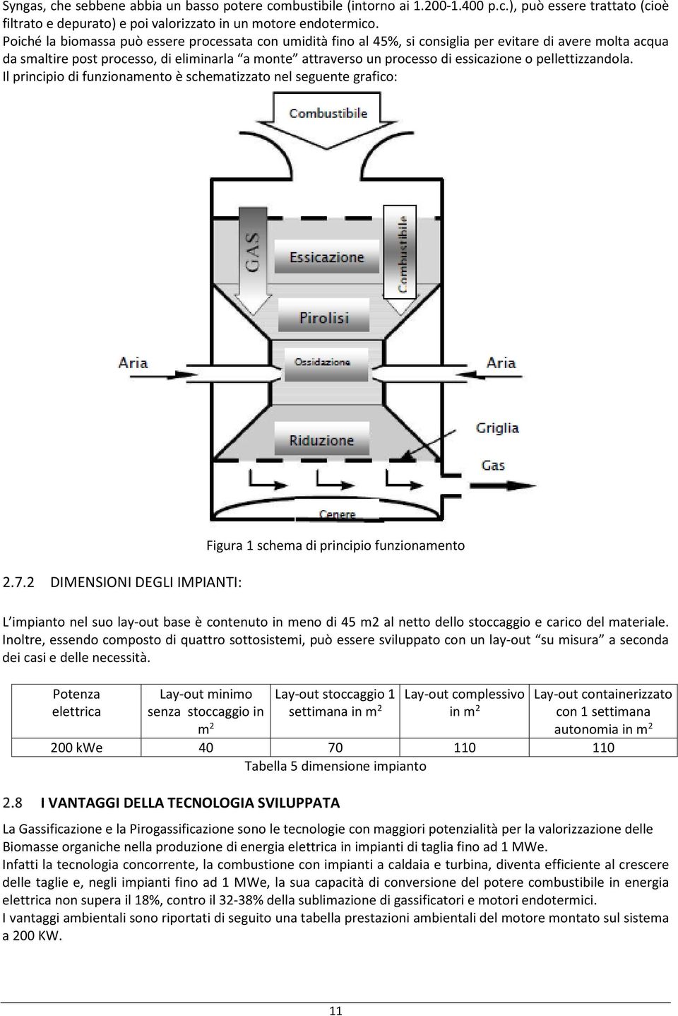 o pellettizzandola. Il principio di funzionamento è schematizzato nel seguente grafico: 2.7.