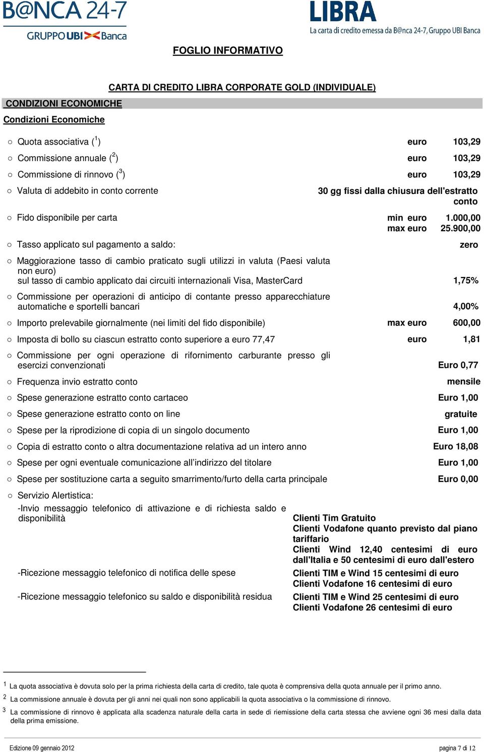 900,00 Tasso applicato sul pagamento a saldo: Maggiorazione tasso di cambio praticato sugli utilizzi in valuta (Paesi valuta non euro) sul tasso di cambio applicato dai circuiti internazionali Visa,