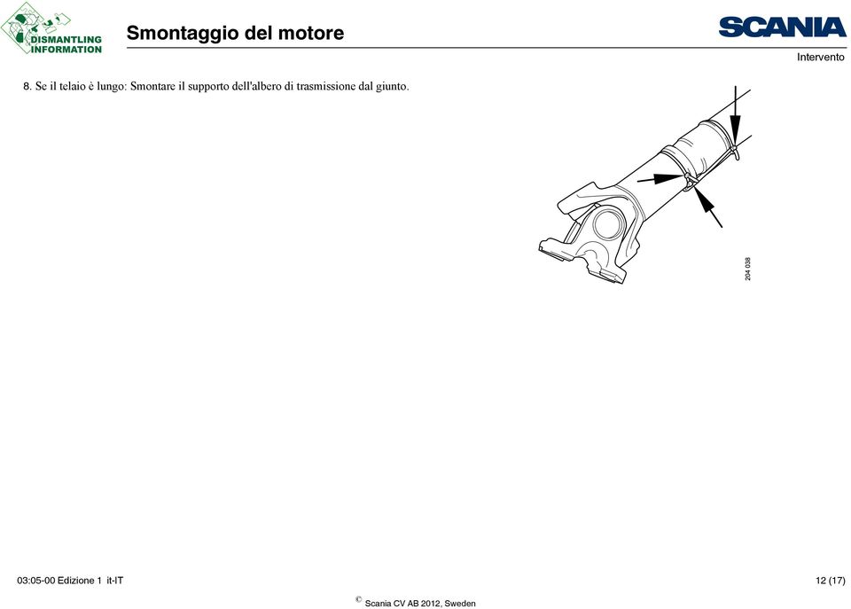 dell'albero di trasmissione