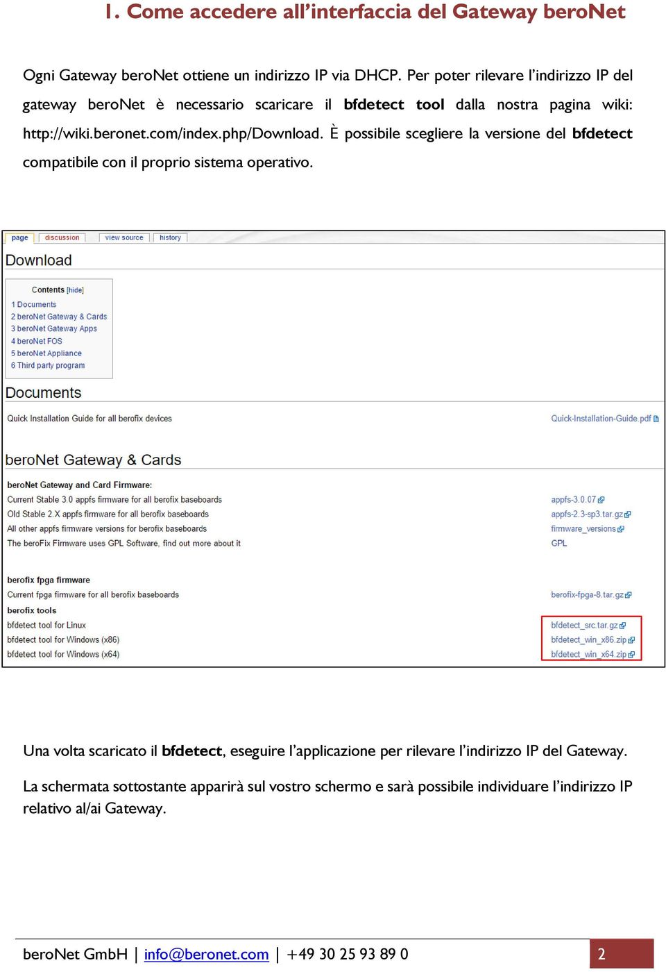 php/download. È possibile scegliere la versione del bfdetect compatibile con il proprio sistema operativo.