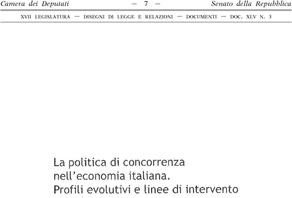 concorrenza nell economia italiana.