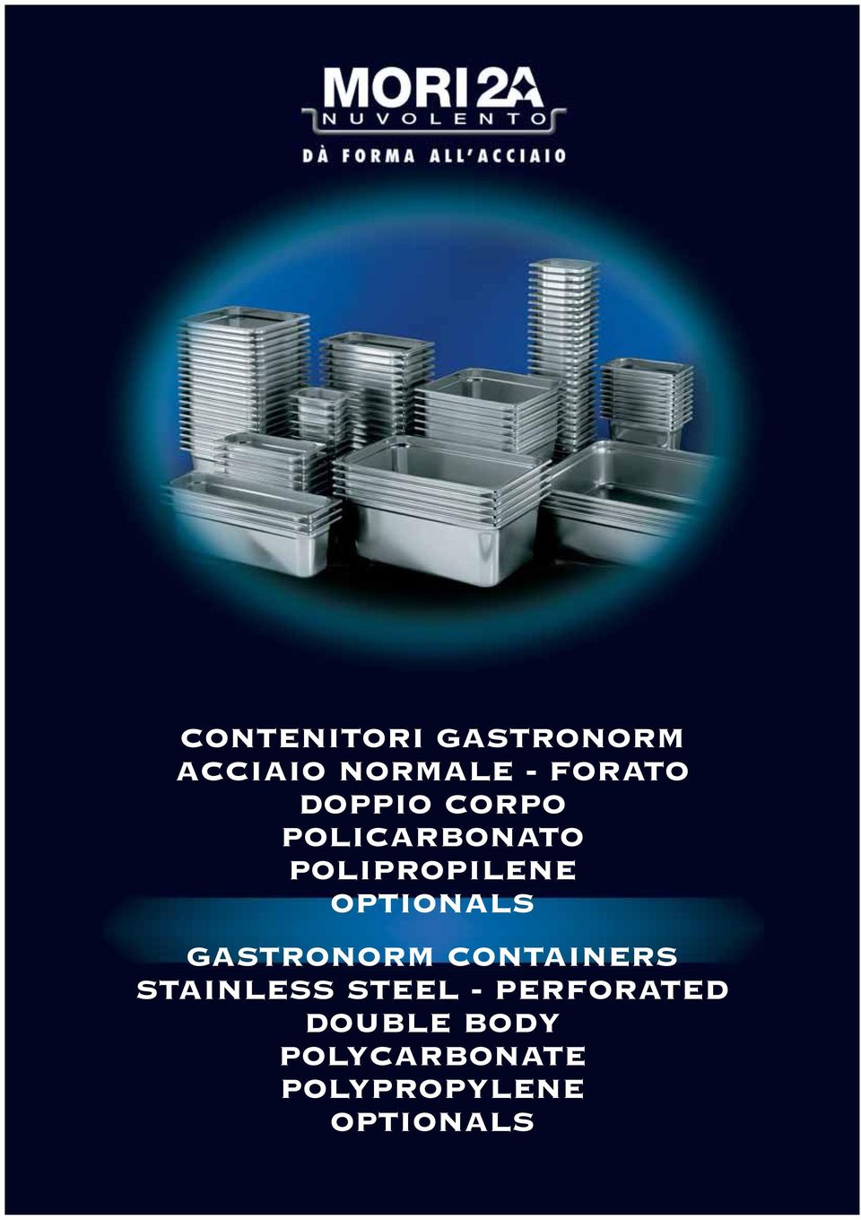 OPTIONALS GASTRONORM CONTAINERS STAINLESS