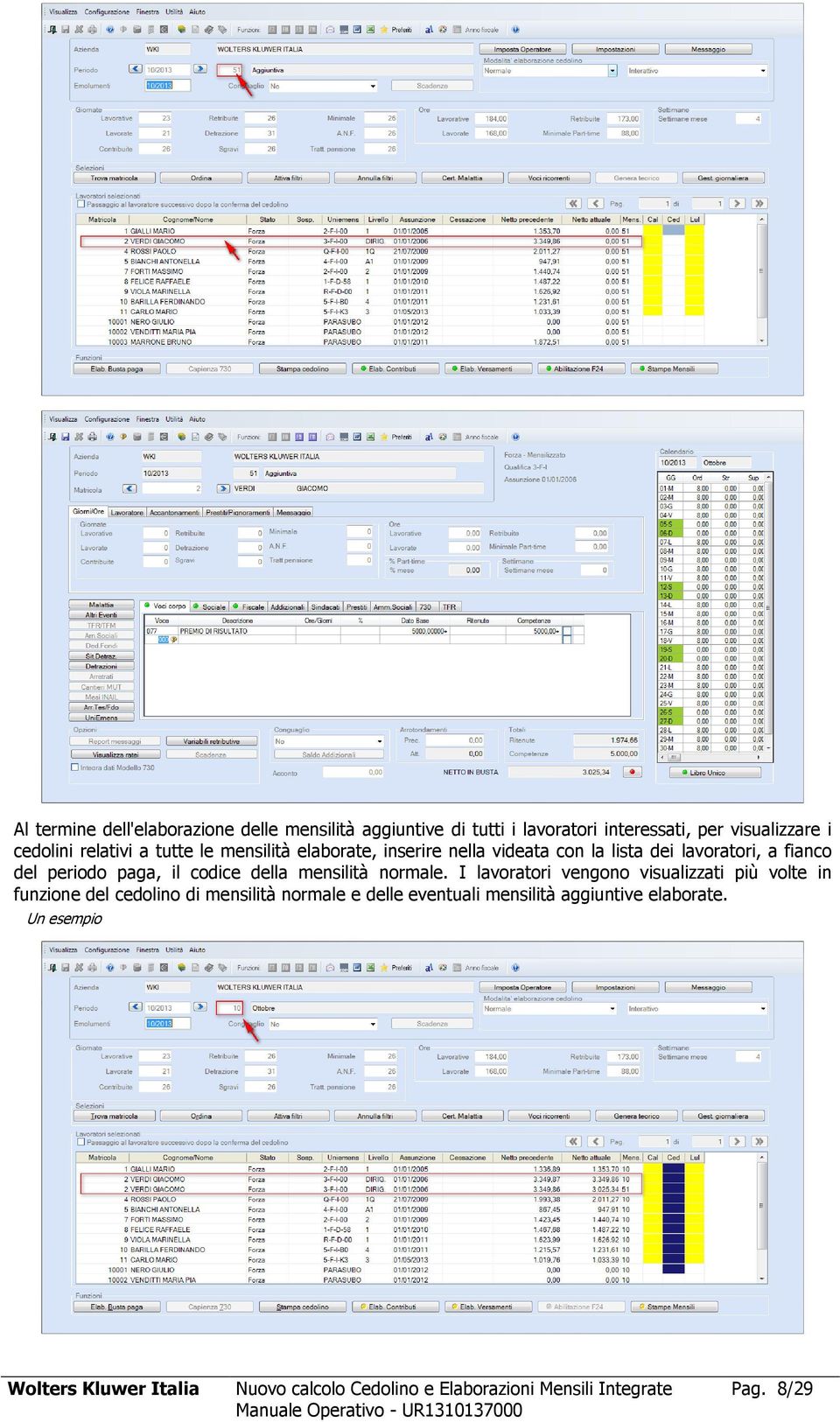 codice della mensilità normale.