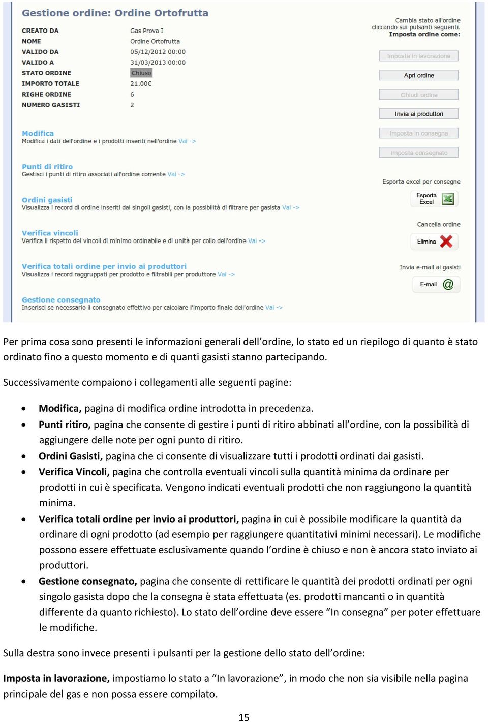 Punti ritiro, pagina che consente di gestire i punti di ritiro abbinati all ordine, con la possibilità di aggiungere delle note per ogni punto di ritiro.