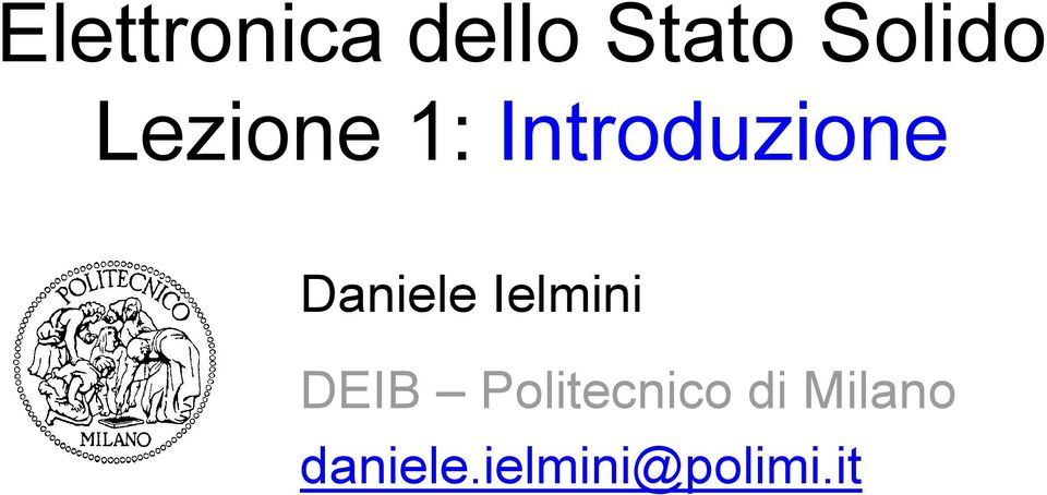 Daniele Ielmini DEIB