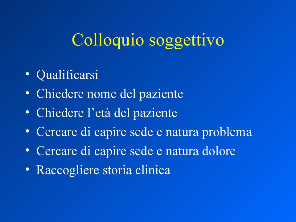 di capire sede e natura problema Cercare di