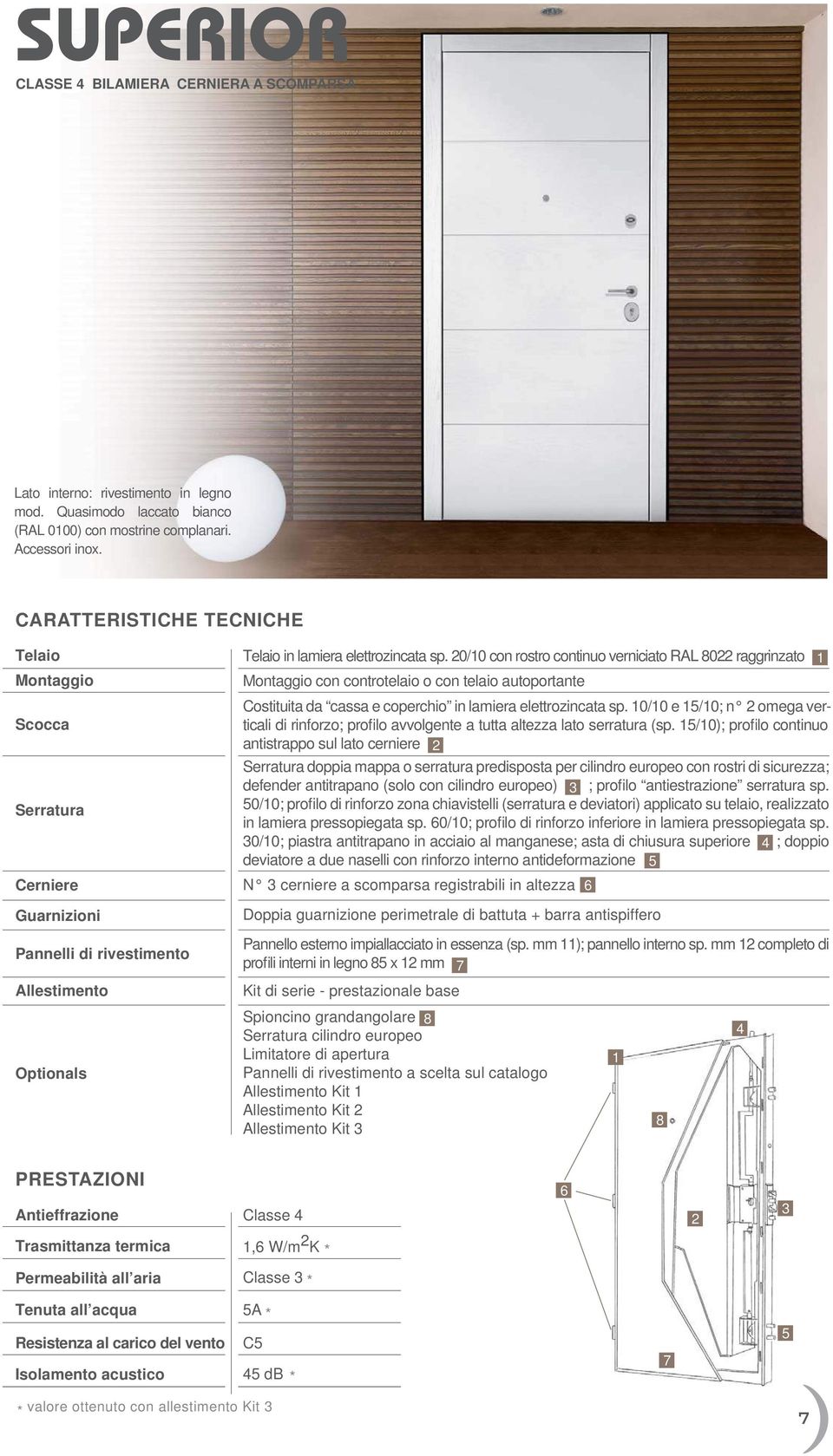 20/10 con rostro continuo verniciato RAL 8022 raggrinzato Montaggio con controtelaio o con telaio autoportante Costituita da cassa e coperchio in lamiera elettrozincata sp.