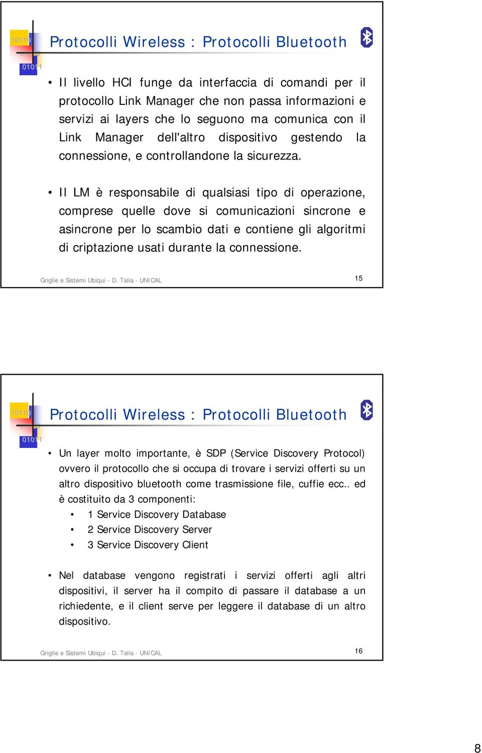 Il LM è responsabile di qualsiasi tipo di operazione, comprese quelle dove si comunicazioni sincrone e asincrone per lo scambio dati e contiene gli algoritmi di criptazione usati durante la