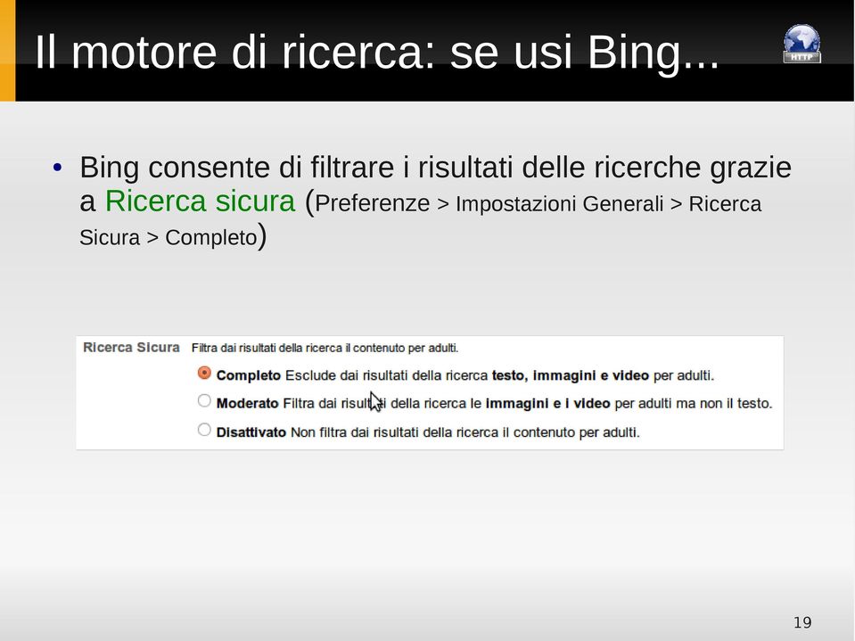 delle ricerche grazie a Ricerca sicura