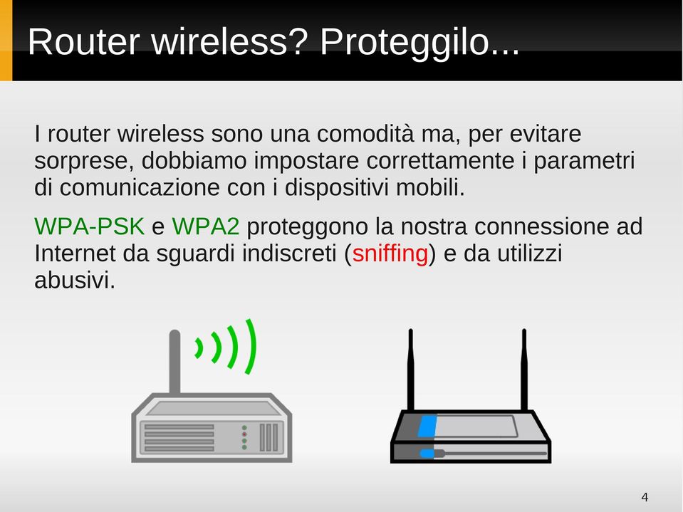 impostare correttamente i parametri di comunicazione con i dispositivi