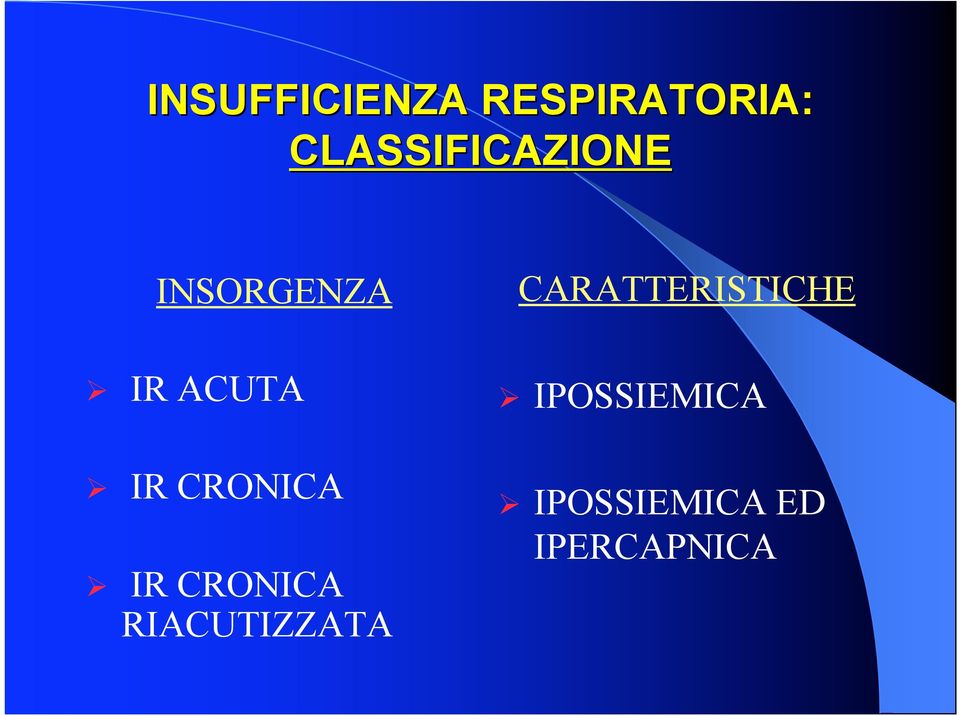 CRONICA IR CRONICA RIACUTIZZATA