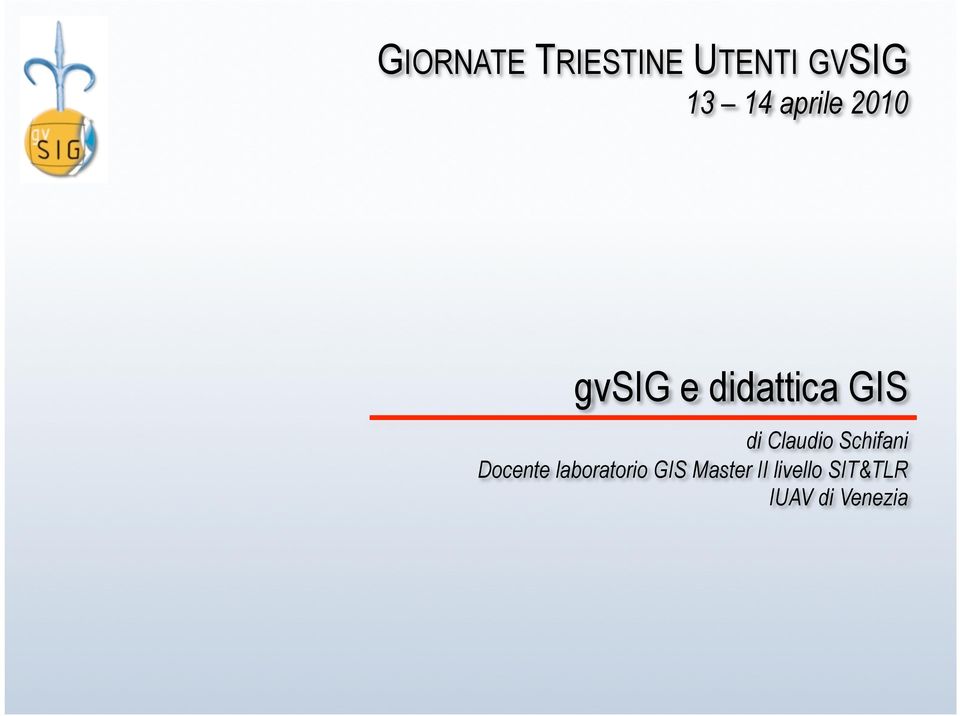 Claudio Schifani Docente laboratorio