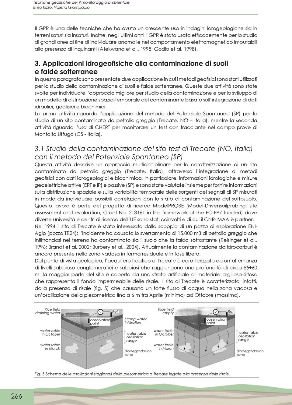 (Atekwana et al., 1998; Godio et al. 1998). 3.