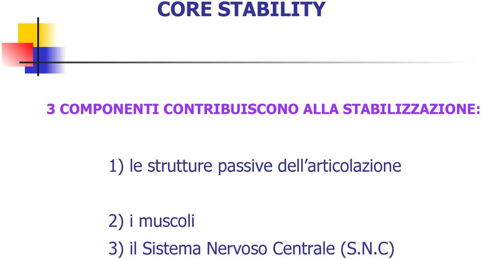 le strutture passive dell articolazione