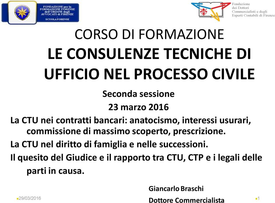 scoperto, prescrizione. La CTU nel diritto di famiglia e nelle successioni.