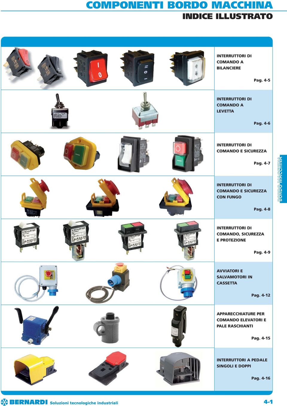 4- INTERRUTTORI DI COMANDO E SICUREZZA CON FUNGO Pag.