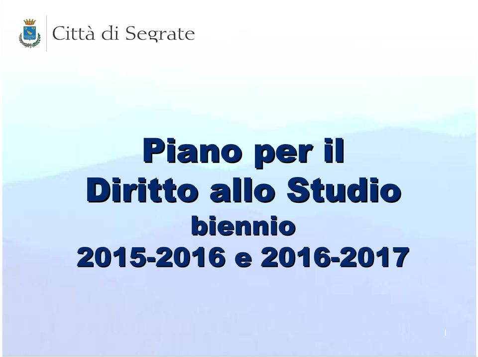 Studio biennio