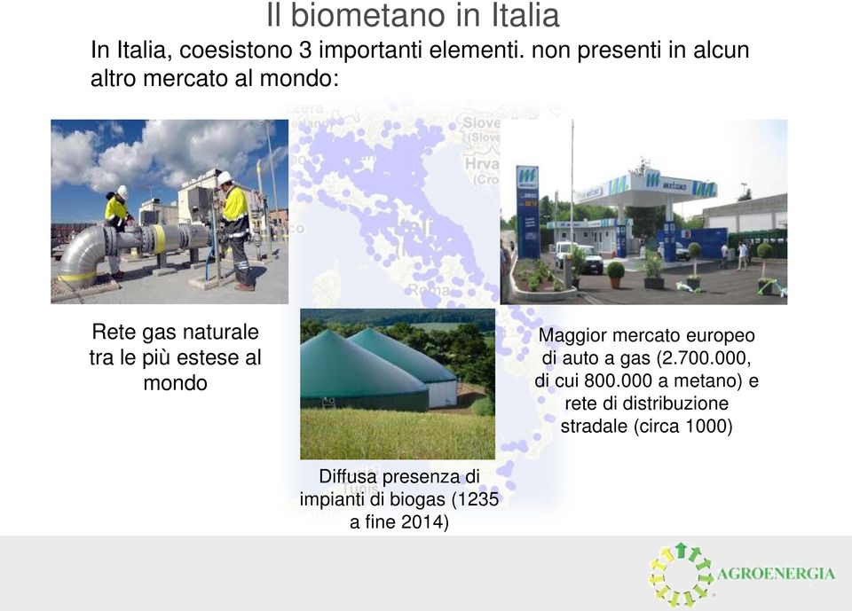 mondo Maggior mercato europeo di auto a gas (2.700.000, di cui 800.