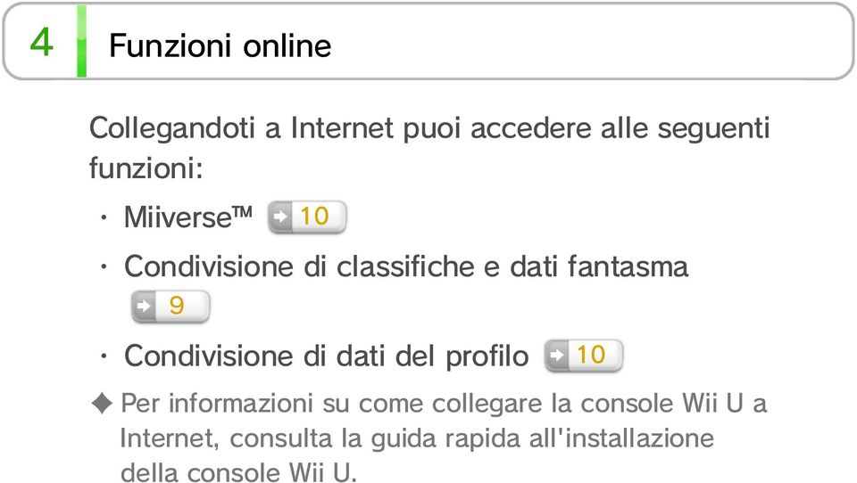 Condivisione di dati del profilo 10 Per informazioni su come collegare la