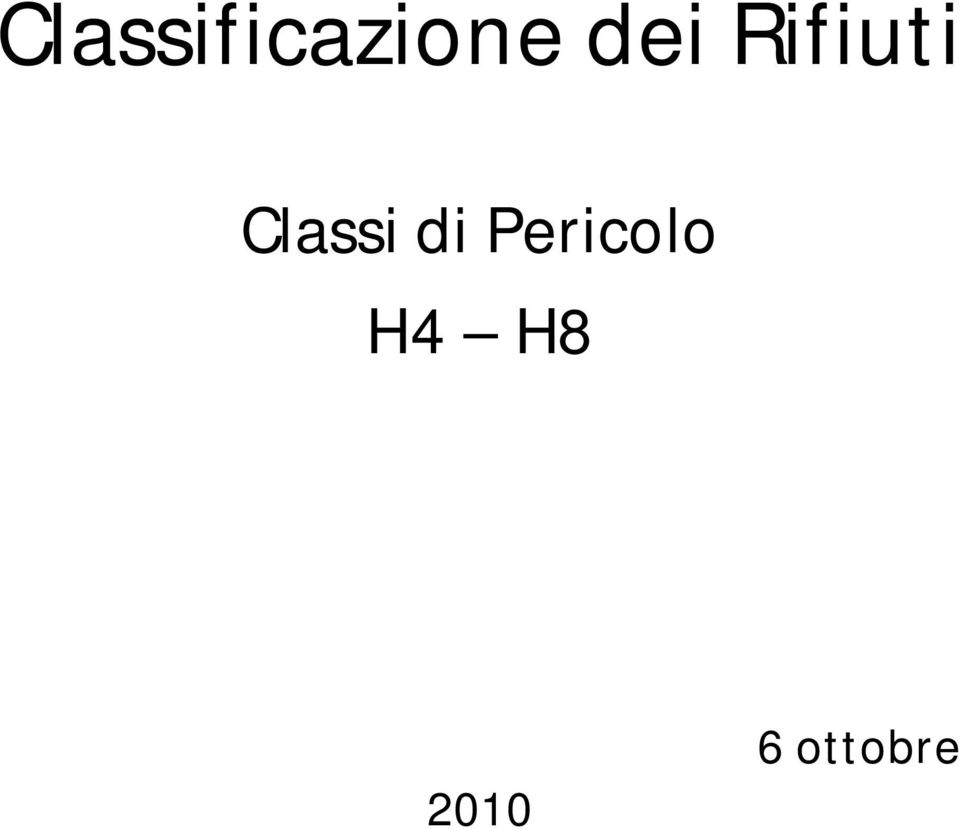 Classi di