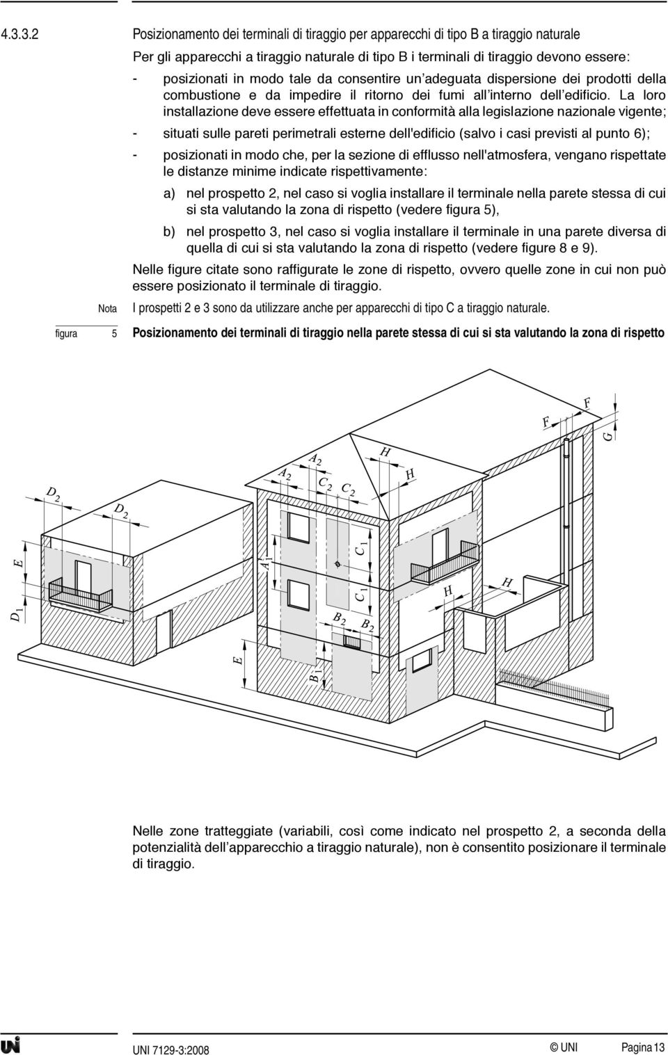 La loro installazione deve essere effettuata in conformità alla legislazione nazionale vigente; - situati sulle pareti perimetrali esterne dell'edificio (salvo i casi previsti al punto 6); -